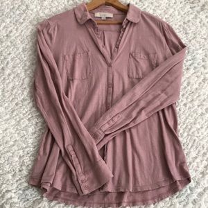 Loft Button Down Top